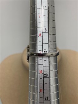 *Кольцо р.19 Белый Фианит арт. CZ-R02126-X-W-W-B-W-889 вес 4,7 г - фото 268631