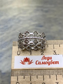 *Кольцо р.17 Белый Фианит арт. MP-R01557-X-W-X-X-W-001 вес 3,9 г - фото 268674 *Кольцо р.17 Белый Фианит арт. MP-R01557-X-W-X-X-W-001 вес 3,9 г - фото 268674