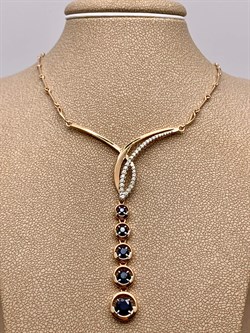 *Колье р.45 Синий Сапфир цв Красное арт 6-226/1-02-560 вес 10,73 г - фото 268713 *Колье р.45 Синий Сапфир цв Красное арт 6-226/1-02-560 вес 10,73 г - фото 268713