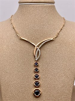 *Колье р.45 Синий Сапфир цв Красное арт 6-226/1-02-560 вес 10,73 г - фото 268714 *Колье р.45 Синий Сапфир цв Красное арт 6-226/1-02-560 вес 10,73 г - фото 268714