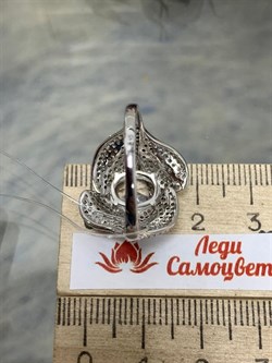 *Кольцо р.19,5 Белый Фианит Микро Вставки арт. CZ-R01804-X-W-W-X-W-131 вес 5,75 г - фото 268795 *Кольцо р.19,5 Белый Фианит Микро Вставки арт. CZ-R01804-X-W-W-X-W-131 вес 5,75 г - фото 268795
