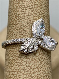 *Кольцо р.16,5 Белый Фианит арт. CZ-R01051-X-W-W-X-W-286 вес 2,6 г - фото 268809