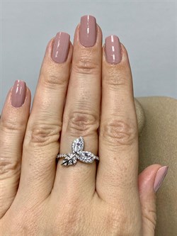 *Кольцо р.17,5 Белый Фианит арт. CZ-R01051-X-W-W-X-W-279 вес 2,7 г - фото 268825 *Кольцо р.17,5 Белый Фианит арт. CZ-R01051-X-W-W-X-W-279 вес 2,7 г - фото 268825