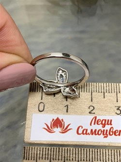 *Кольцо р.17,5 Белый Фианит арт. CZ-R01051-X-W-W-X-W-279 вес 2,7 г - фото 268830 *Кольцо р.17,5 Белый Фианит арт. CZ-R01051-X-W-W-X-W-279 вес 2,7 г - фото 268830