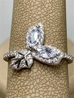 *Кольцо р.18 Белый Фианит арт. CZ-R01051-X-W-W-X-W-257 вес 2,8 г - фото 268843