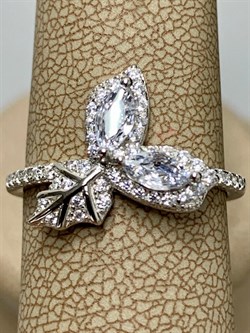 *Кольцо р.18 Белый Фианит арт. CZ-R01051-X-W-W-X-W-257 вес 2,8 г - фото 268846