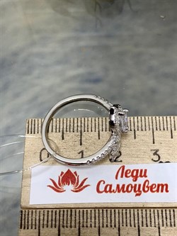 *Кольцо р.18,5 Белый Фианит арт. CZ-R01051-X-W-W-X-W-896 вес 2,8 г - фото 268852 *Кольцо р.18,5 Белый Фианит арт. CZ-R01051-X-W-W-X-W-896 вес 2,8 г - фото 268852