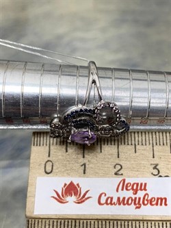 *Кольцо р.17,5 Микс Аметист арт. AS-R00465-X-W-Pur-X-BL-699 вес 3,69 г - фото 268960 *Кольцо р.17,5 Микс Аметист арт. AS-R00465-X-W-Pur-X-BL-699 вес 3,69 г - фото 268960