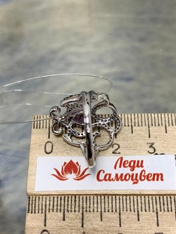 *Кольцо р.17,5 Микс Аметист арт. AS-R00465-X-W-Pur-X-BL-699 вес 3,69 г - фото 268963 *Кольцо р.17,5 Микс Аметист арт. AS-R00465-X-W-Pur-X-BL-699 вес 3,69 г - фото 268963