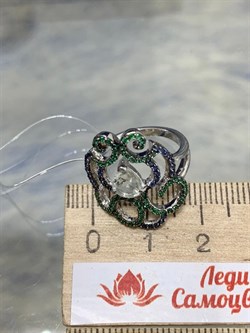 *Кольцо р.19 Празиолит арт. AS-R00465-X-W-Gg-X-BL-654 вес 3,43 г - фото 268982 *Кольцо р.19 Празиолит арт. AS-R00465-X-W-Gg-X-BL-654 вес 3,43 г - фото 268982