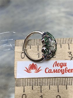 *Кольцо р.19 Празиолит арт. AS-R00465-X-W-Gg-X-BL-654 вес 3,43 г - фото 268983 *Кольцо р.19 Празиолит арт. AS-R00465-X-W-Gg-X-BL-654 вес 3,43 г - фото 268983