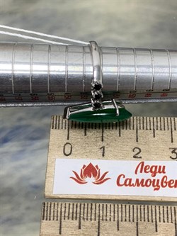 *Кольцо р.17 Зеленый Агат Морион арт. AS-R01567-X-W-Gg-X-B-565 вес 3,26 г - фото 268993 *Кольцо р.17 Зеленый Агат Морион арт. AS-R01567-X-W-Gg-X-B-565 вес 3,26 г - фото 268993