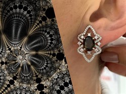 *Серьги Дымчатый Кварц Раухтопаз арт. AS-E06306-X-W-Gl-X-W-529 вес 5,6 г - фото 269018