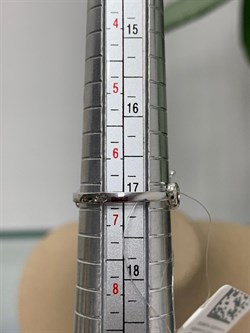 *Кольцо р.17 Белый Фианит Микро Вставки арт. MP-R00-42-X-W-X-X-W-494 вес 2,68 г - фото 269047