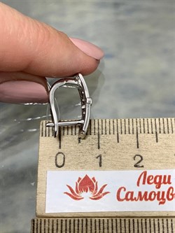 *Серьги Белый Фианит арт. CZ-E01699-X-W-W-X-W-339 вес 3,29 г - фото 269083