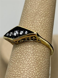 *Кольцо р.18,5 Белый Фианит арт. CZ-R01619-X-L-X-X-W-314 вес 2,7 г - фото 269088