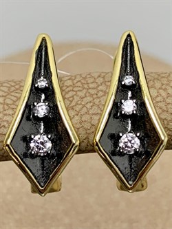 *Серьги Белый Фианит арт. CZ-E01619-X-L-X-X-W-290 вес 3,3 г - фото 269099