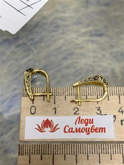 *Серьги Белый Фианит арт. CZ-E01619-X-L-X-X-W-290 вес 3,3 г - фото 269103