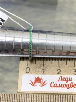 *Кольцо р.17  Зеленый Фианит арт. SL-R01311-X-W-X-X-Gg-905 вес 1,3 г - фото 269149 *Кольцо р.17  Зеленый Фианит арт. SL-R01311-X-W-X-X-Gg-905 вес 1,3 г - фото 269149
