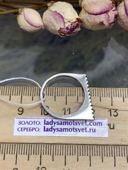 *Кольцо р.18 Зеленый Фианит арт. MP-R01313-X-W-X-X-Gg-425 вес 2,99 г - фото 269178 *Кольцо р.18 Зеленый Фианит арт. MP-R01313-X-W-X-X-Gg-425 вес 2,99 г - фото 269178