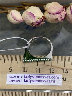 *Кольцо р.18 Зеленый Фианит арт. MP-R01313-X-W-X-X-Gg-425 вес 2,99 г - фото 269179 *Кольцо р.18 Зеленый Фианит арт. MP-R01313-X-W-X-X-Gg-425 вес 2,99 г - фото 269179