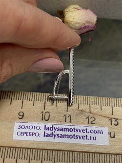 *Серьги Белый Фианит Микро Вставки арт. CZ-E01005-X-W-X-X-W-511 вес 2,8 г - фото 269184 *Серьги Белый Фианит Микро Вставки арт. CZ-E01005-X-W-X-X-W-511 вес 2,8 г - фото 269184