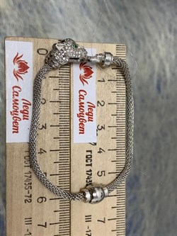 *Браслет р.18 Кошка Белый Фианит арт. FYB6004-Rd вес 11,63 г - фото 269572 *Браслет р.18 Кошка Белый Фианит арт. FYB6004-Rd вес 11,63 г - фото 269572