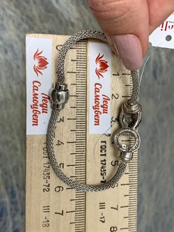 *Браслет р.18 Кошка Белый Фианит арт. FYB6004-Rd вес 11,63 г - фото 269574 *Браслет р.18 Кошка Белый Фианит арт. FYB6004-Rd вес 11,63 г - фото 269574