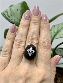 *Кольцо р.17 Дымчатый Кварц арт. NS-R00684-X-W-BR-X-X-492 вес 8,3 г - фото 269812