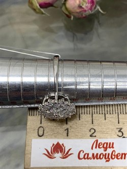 *Кольцо р.17,5 Белый Фианит арт. CZ-R02063-X-W-X-X-W-175 вес 3,11 г - фото 269827