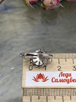 *Кольцо р.17,5 Белый Фианит арт. CZ-R02063-X-W-X-X-W-175 вес 3,11 г - фото 269830