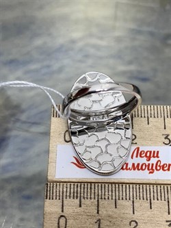 *Кольцо р.19 Голубая Эмаль арт. PI-R00005-X-W-X-BL-X-753 вес 8,08 г - фото 269880