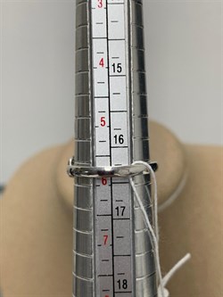 *Кольцо р.16,5 Черный Агат Оникс арт. NS-R00609-X-W-B-X-W-748 вес 3,75 г - фото 269899