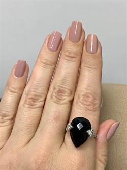 *Кольцо р.18 Черный Оникс Агат арт. NS-R00609-X-W-B-X-W-922 вес 4,5 г - фото 269958 *Кольцо р.18 Черный Оникс Агат арт. NS-R00609-X-W-B-X-W-922 вес 4,5 г - фото 269958