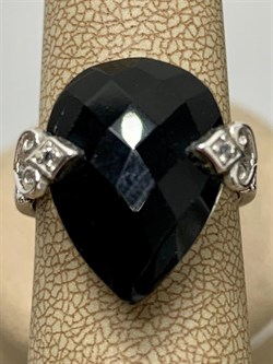 *Кольцо р.18 Черный Оникс Агат арт. NS-R00609-X-W-B-X-W-922 вес 4,5 г - фото 269965 *Кольцо р.18 Черный Оникс Агат арт. NS-R00609-X-W-B-X-W-922 вес 4,5 г - фото 269965