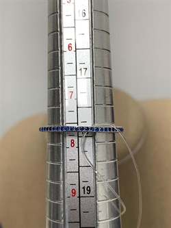 *Кольцо р.18  Синяя Шпинель синт арт. SL-R01311-X-W-X-X-SAP-742 вес 1,4 г - фото 270012 *Кольцо р.18  Синяя Шпинель синт арт. SL-R01311-X-W-X-X-SAP-742 вес 1,4 г - фото 270012