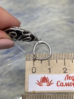 *Серьги Черный Агат Оникс арт. NS-E00046-X-W-B-X-W-847 вес 9,6 г - фото 270043 *Серьги Черный Агат Оникс арт. NS-E00046-X-W-B-X-W-847 вес 9,6 г - фото 270043