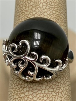 *Кольцо р.18 иск Кошачий Глаз арт. 5SR000738C-625 вес 7,3 г - фото 270087 *Кольцо р.18 иск Кошачий Глаз арт. 5SR000738C-625 вес 7,3 г - фото 270087