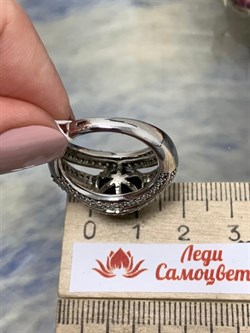 *Кольцо р.17 Черный Агат Оникс арт. JSR0183WBKW-050 вес 7,28 г - фото 270126 *Кольцо р.17 Черный Агат Оникс арт. JSR0183WBKW-050 вес 7,28 г - фото 270126