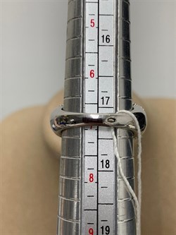 *Кольцо р.17 Черный Агат Оникс арт. JSR0183WBKW-067 вес 7,30 г - фото 270134