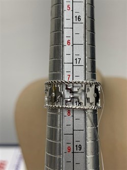 *Кольцо р.18  Белый Фианит арт. CZ-R01558-X-W-W-X-X-062 вес 3 г - фото 270144