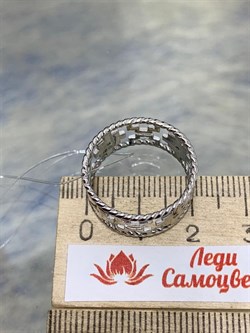 *Кольцо р.18  Белый Фианит арт. CZ-R01558-X-W-W-X-X-062 вес 3 г - фото 270147