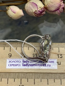 *Кольцо р.17 Празиолит арт. AS-R01193-X-W-MLB-X-W-632 вес 5,3 г - фото 270185 *Кольцо р.17 Празиолит арт. AS-R01193-X-W-MLB-X-W-632 вес 5,3 г - фото 270185