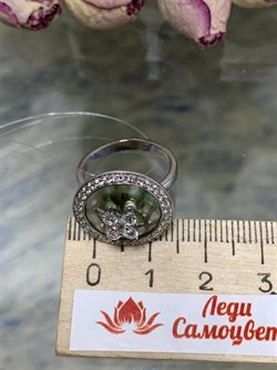 *Кольцо р.17,5 Празиолит арт. AS-R06283-X-W-S-X-W-954 вес 4,7 г - фото 270254 *Кольцо р.17,5 Празиолит арт. AS-R06283-X-W-S-X-W-954 вес 4,7 г - фото 270254