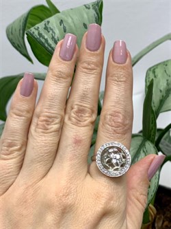 *Кольцо р.17 Празиолит арт. AS-R06283-X-W-S-X-W-110 вес 4,6 г - фото 270257 *Кольцо р.17 Празиолит арт. AS-R06283-X-W-S-X-W-110 вес 4,6 г - фото 270257