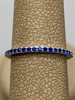 *Кольцо р.16 Синий Фианит арт. SL-R01312-X-W-X-X-SAP-992 вес 1,03 г - фото 270300