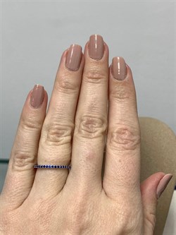 *Кольцо р.16 Синий Фианит арт. SL-R01312-X-W-X-X-SAP-992 вес 1,03 г - фото 270301