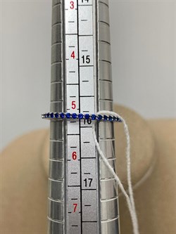 *Кольцо р.16 Синий Фианит арт. SL-R01312-X-W-X-X-SAP-992 вес 1,03 г - фото 270302