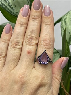 *Кольцо р.18 Аметист арт.AS-R00544-X-W-Pur-X-R-149 вес 3,3 г - фото 270329 *Кольцо р.18 Аметист арт.AS-R00544-X-W-Pur-X-R-149 вес 3,3 г - фото 270329