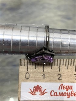 *Кольцо р.18 Аметист арт.AS-R00544-X-W-Pur-X-R-149 вес 3,3 г - фото 270331 *Кольцо р.18 Аметист арт.AS-R00544-X-W-Pur-X-R-149 вес 3,3 г - фото 270331